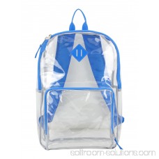 Eastsport Multi-Purpose Clear Backpack with Front Pocket, Adjustable Straps and Lash Tab 567669643